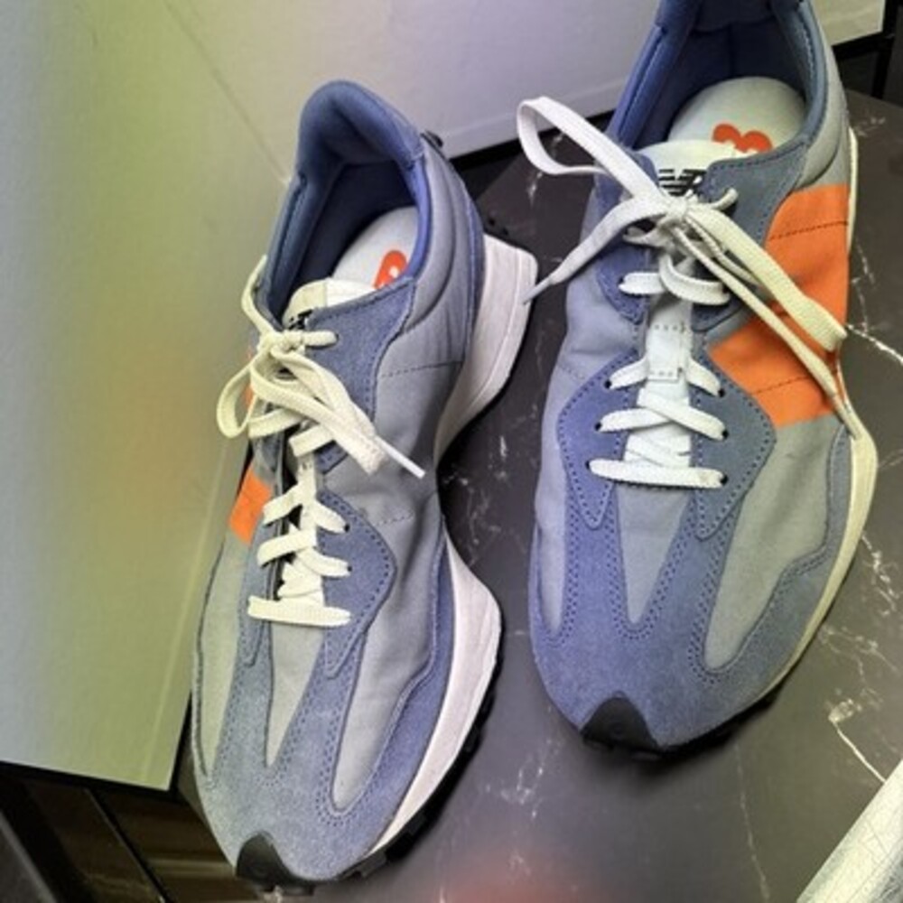 New Balance Women's 327 Magnetic Blue Running Shoes Size 10 - Picture 2 of 7